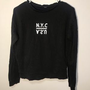 H&M black N.Y.C/U.S.A sweatshirt